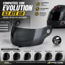 Viseira Pro Tork Evolution 788 Fumê G2 G3 G4 G5 G6 G7 Viseira Pro Tork Evolution 788 Fumê G2 G3 G4 G5 G6 G7