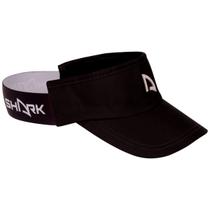 Viseira Shark Beach Tênnis - Preta Flex - Logo Branco