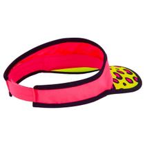 Viseira Shark Feline Beach Tênnis - Pink Animal Print