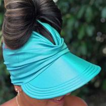 Viseira Turbante com Proteção UV 50+ Azul Claro Viseira Turbante com Proteção UV 50+ Azul Claro