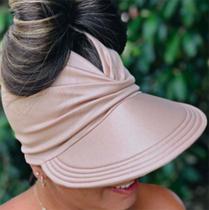 Viseira Turbante com Proteção UV 50+ Bege Viseira Turbante com Proteção UV 50+ Bege