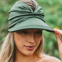 Viseira Turbante com Proteção UV 50+ Verde Croco Viseira Turbante com Proteção UV 50+ Verde Croco