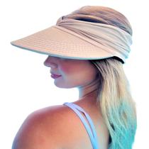 Viseira Turbante Dupla Face De Praia Proteção Solar Uv50+