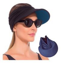 Viseira Turbante Praia Dupla Face Protecao Solar