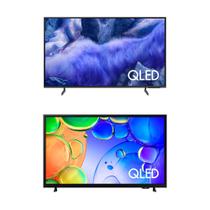 Vision AI TV 55" QLED Ultra 4K QEF1 + Smart TV 43" QLED Full HD