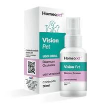 Vision Pet Doenças Oculares 30ml Cães Gatos - Homeopet Vision Pet Doenças Oculares 30ml Cães Gatos - Homeopet