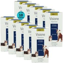 Visione Colírio Tobramicina 5ml Para Cães e Gatos ucbvet Kit Com 10