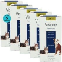 Visione Colírio Tobramicina 5ml Para Cães e Gatos ucbvet Kit Com 5