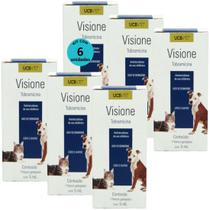 Visione Colírio Tobramicina 5ml Para Cães e Gatos ucbvet Kit Com 6