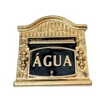 Visor ÁGUA para Muros e Portões Alumínio Fundido modelo Clássico Dourado