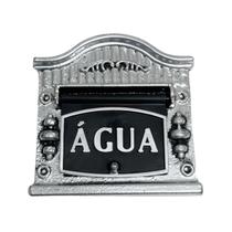 Visor ÁGUA para Muros e Portões Alumínio Fundido modelo Clássico Prateado