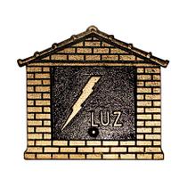 Visor de Leitura de Luz para Muro Dourado 20x20 cm