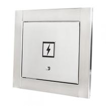 Visor de luz energia em inox escovado Design moderno clean