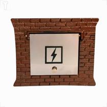 Visor de luz inox luxxoni tijolinho bronze com inox