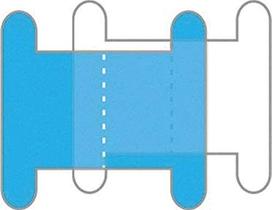 Visor Para Pasta Suspensa Visor Cristal+Etiqueta C/50J