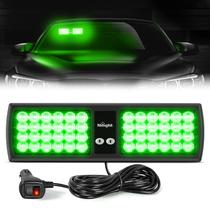 Visor Strobe Lights Nilight Green 48LED para veículos e caminhões