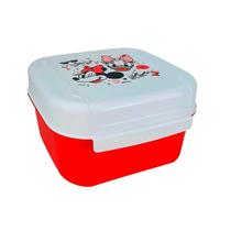 Visual Box Mini Quadrado Minnie e Margarida Tupperware 450ml