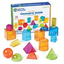 Visualização Completa de Recursos de Aprendizagem de Sólidos Geométricos