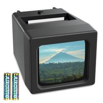 Visualizador de Slides 35mm DigitPro com Ampliação 2X e Alimentação a Pilha