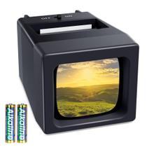 Visualizador de Slides 35mm DigitPro com Ampliação 2X e Alimentação por Pilhas