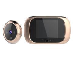 Visualizador Olho Mágico Digital Câmera De Segurança Dourado - Doorbrel