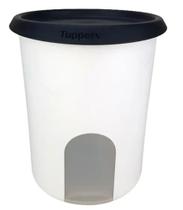 Visualware Tupperware - 1,3 litros - branca com tampa preta com visor - Armazenamento - Mais vendida