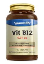 Vit B12 (9,94µg - metilcobalamina) - 60 cápsulas vitaminLife Vit B12 (9,94µg - metilcobalamina) - 60 cápsulas vitaminLife
