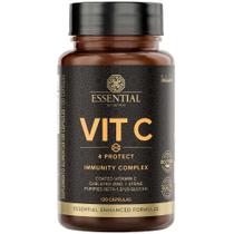 Vit C4 Protect (120 Cápsulas) - Vit C + Zinco - Essential Nutrition