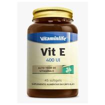 Vit E 400UI - 45 Softgels - Vitaminlife Vit E 400UI - 45 Softgels - Vitaminlife