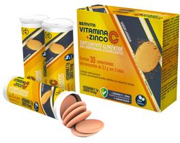 Vita c+zinco eferv sabor laranja bemvita c/ 30cpr Vita c+zinco eferv sabor laranja bemvita c/ 30cpr
