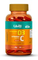 Vita D3 2000ui Vitamina C 1000Mg 90 Cáps Uvits