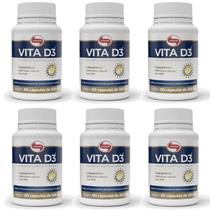 Vita D3 60 cápsulas Vitafor - 6 unidades - D 2000UI Vita D3 60 cápsulas Vitafor - 6 unidades - D 2000UI