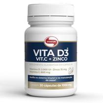 Vita D3 + C + Zinco 1000mg (30 Caps) - Vitafor