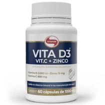 Vita D3 + C + Zinco 1000mg (60 Caps) - Vitafor
