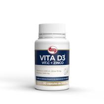 Vita d3 + c + zinco 60 capsulas 1000mg - vitafor