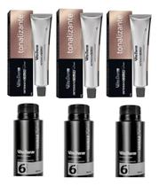 Vita Derm + 3 Ox 6 Volumes 90ml Tom 5.0 Castanho Claro