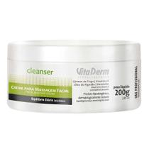 Vita Derm Cleanser Creme Para Massagem Facial 200g
