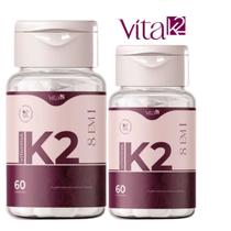 Vita K2 8 Em 1 Suplemento Natural Tecnologia Asiática 2 Potes