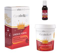 Vita Seiva Cavalo Real Cresce Forte 03 Produtos (Mascara/Oleo Ricino/Kit Cresce) Kit Incolor 07