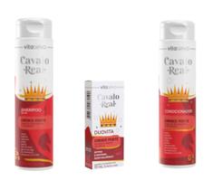 Vita Seiva Cavalo Real Cresce Forte 03 Produtos (Shampoo/Condicionador/Duovin A) Kit Incolor 03 Vita Seiva Cavalo Real Cresce Forte 03 Produtos (Shampoo/Condicionador/Duovin A) Kit Incolor 03