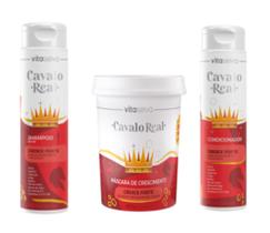 Vita Seiva Cavalo Real Cresce Forte 03 Produtos (Shampoo/Condicionador/Mascara) Kit Incolor 01 Vita Seiva Cavalo Real Cresce Forte 03 Produtos (Shampoo/Condicionador/Mascara) Kit Incolor 01