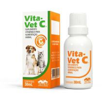 Vita Vet C Suplemento Vitamínico P/Alimentação Animal 30ml - Vetnil