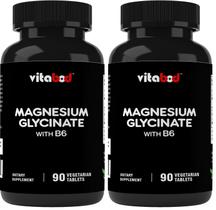 Vitabod Glicinato de Magnésio 1000 mg 90 comprimidos, pacote com 2