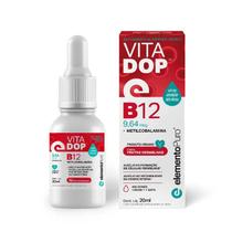 Vitadop B12 Gotas 20ml Vitamina Metilcobalamina Frutas Vermelhas - Elemento Puro