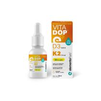 Vitadop d3 + k2 sabor limão cont.líq 20 ml - Elemento puro