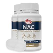Vitafor NAC 600mg 60 Cápsulas e Porta Cápsulas Kit 2
