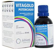 Vitagold Vitaminas para Pássaros e Roedores 50ml - FABIANI