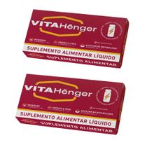 VitaHenger Suplemento Vitamínico 16 Flaconetes cada Kit 2 Caixas