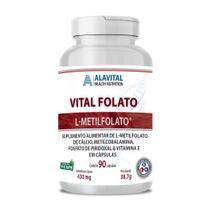 Vital Folato Alavital 60 Cápsulas Veganas Vitamina B9 Vital Folato Alavital 60 Cápsulas Veganas Vitamina B9