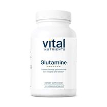 Vital Nutrients Glutamina 3400 mg de L-Glutamina Função saudável do trato gastrointestinal Sem glúten, laticínios, soja Não transgênico 90 cápsulas de glutamina